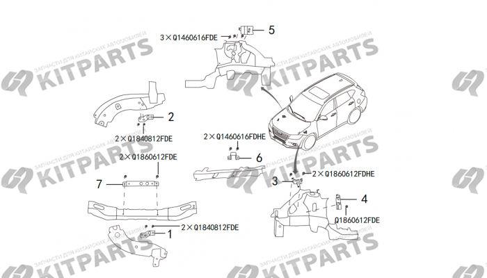 Моторный отсек Haval H2