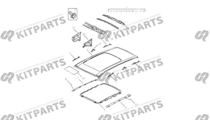 Крыша с люком [GL\GT,MIDDLE EAST,SO] Geely Atlas