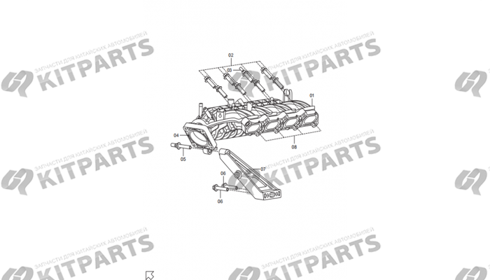 Впускной коллектор FAW T77