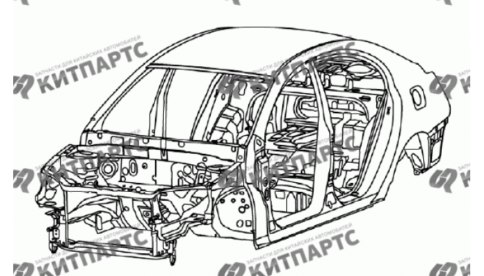 Кузов в сборе (седан) Geely Emgrand (EC7)